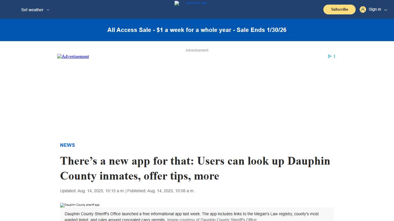 There’s a new app for that: Users can look up Dauphin County inmates, offer tips, more - pennlive.com